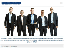 Tablet Screenshot of business-broker.dk